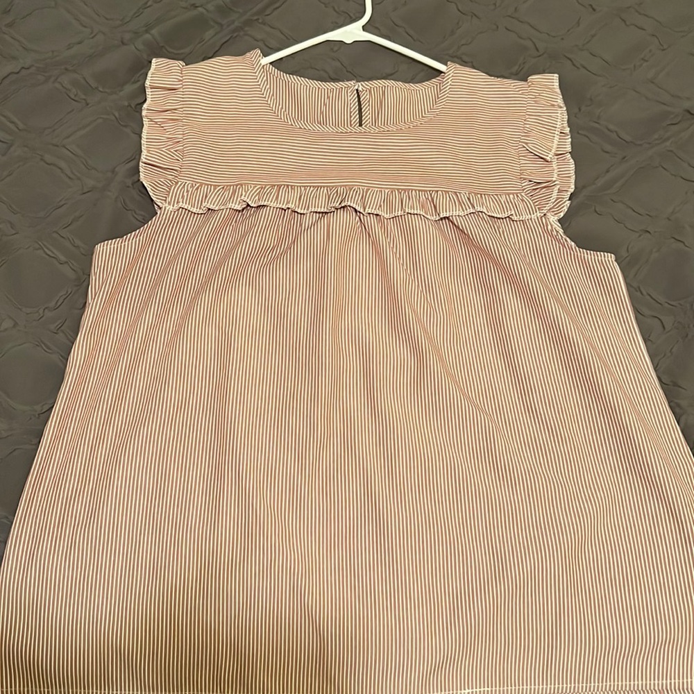 Cute pink with white strips blouse